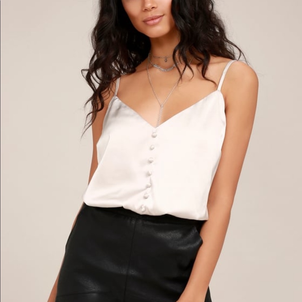 NWT satin Lulus bodysuit
